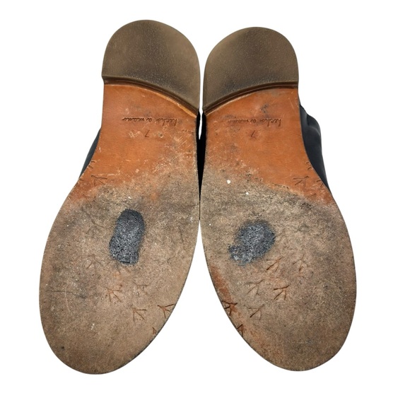 Beek Puffin Bootie Blue Saddle Leather Flats Womens Shoes Slip On Comfort Size 7 - Picture 8 of 10